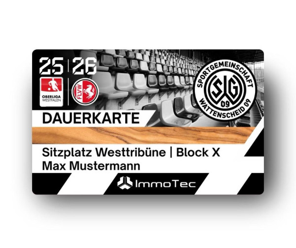 Dauerkarte Sitzplatz Saison 25/26